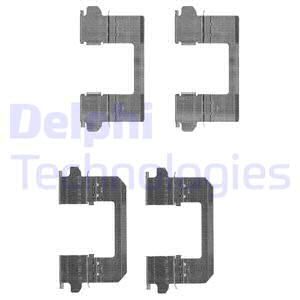 DELPHI Комплектующие, колодки дискового тормоза LX0530