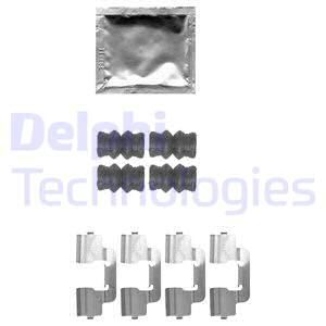 DELPHI priedų komplektas, diskinių stabdžių trinkelės LX0536