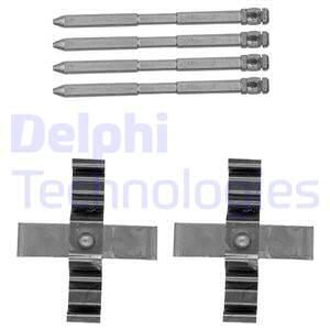 DELPHI priedų komplektas, diskinių stabdžių trinkelės LX0544