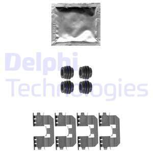 DELPHI priedų komplektas, diskinių stabdžių trinkelės LX0545