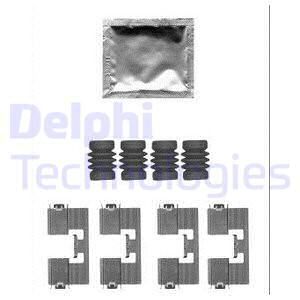 DELPHI priedų komplektas, diskinių stabdžių trinkelės LX0558
