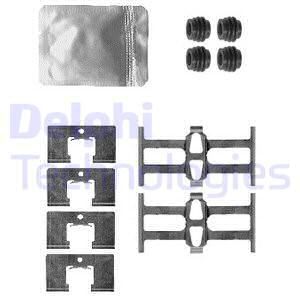 DELPHI Комплектующие, колодки дискового тормоза LX0562