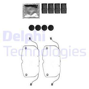 DELPHI Комплектующие, колодки дискового тормоза LX0574