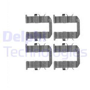 DELPHI priedų komplektas, diskinių stabdžių trinkelės LX0602