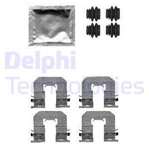 DELPHI priedų komplektas, diskinių stabdžių trinkelės LX0605