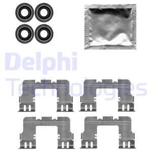 DELPHI Комплектующие, колодки дискового тормоза LX0617