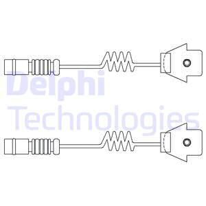 DELPHI įspėjimo kontaktas, stabdžių trinkelių susidėvėjim LZ0111