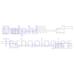 DELPHI Сигнализатор, износ тормозных колодок LZ0131