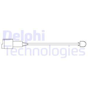 DELPHI Сигнализатор, износ тормозных колодок LZ0138