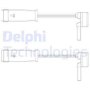 DELPHI įspėjimo kontaktas, stabdžių trinkelių susidėvėjim LZ0153