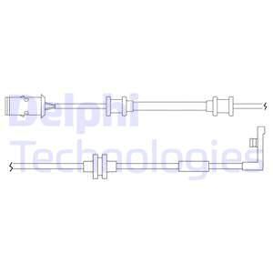 DELPHI įspėjimo kontaktas, stabdžių trinkelių susidėvėjim LZ0167