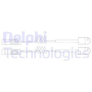 DELPHI įspėjimo kontaktas, stabdžių trinkelių susidėvėjim LZ0191
