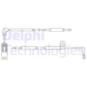 DELPHI Сигнализатор, износ тормозных колодок LZ0196