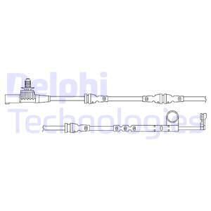 DELPHI Сигнализатор, износ тормозных колодок LZ0229