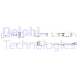 DELPHI Сигнализатор, износ тормозных колодок LZ0239