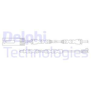 DELPHI įspėjimo kontaktas, stabdžių trinkelių susidėvėjim LZ0253