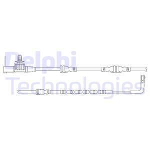 DELPHI Сигнализатор, износ тормозных колодок LZ0260