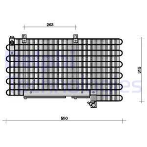 DELPHI Конденсатор, кондиционер TSP0225013