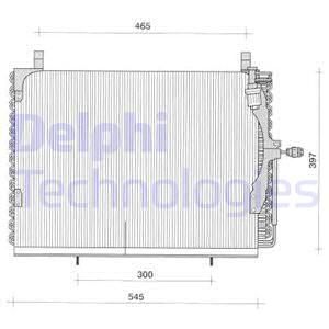 DELPHI Конденсатор, кондиционер TSP0225039