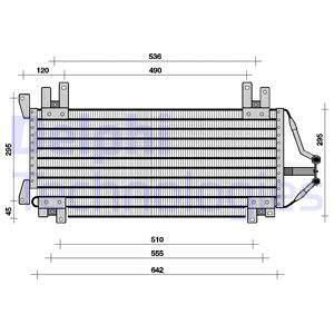 DELPHI Конденсатор, кондиционер TSP0225060