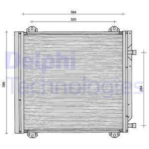 DELPHI Конденсатор, кондиционер TSP0225104