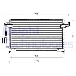 DELPHI Конденсатор, кондиционер TSP0225120