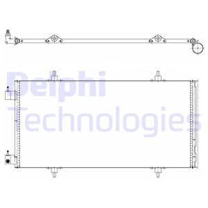 DELPHI Конденсатор, кондиционер TSP0225637