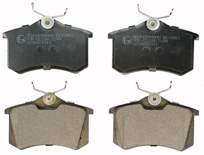 DENCKERMANN Комплект тормозных колодок, дисковый тормоз B110861