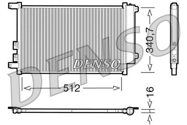 DENSO kondensatorius, oro kondicionierius DCN01010
