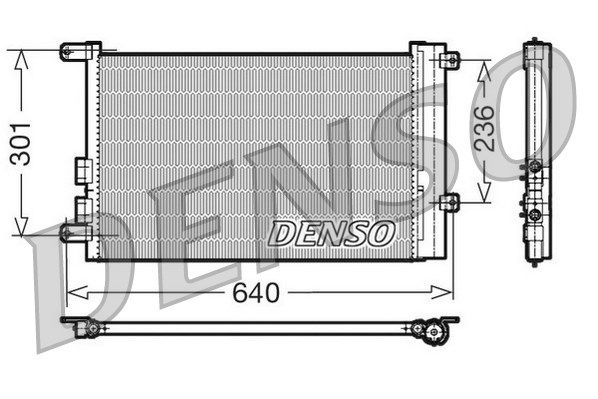 DENSO kondensatorius, oro kondicionierius DCN01016