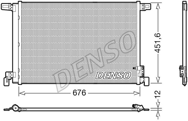 DENSO kondensatorius, oro kondicionierius DCN02008