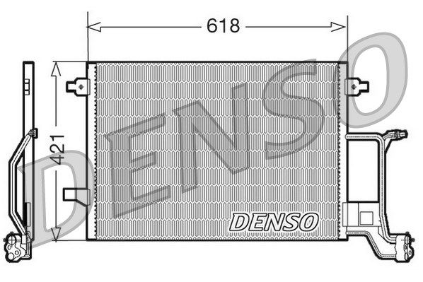 DENSO kondensatorius, oro kondicionierius DCN02015