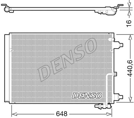 DENSO kondensatorius, oro kondicionierius DCN02025