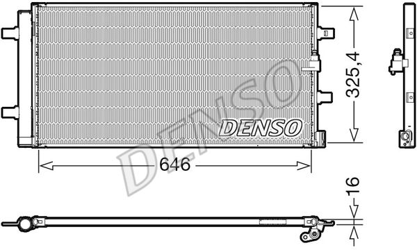 DENSO kondensatorius, oro kondicionierius DCN02041