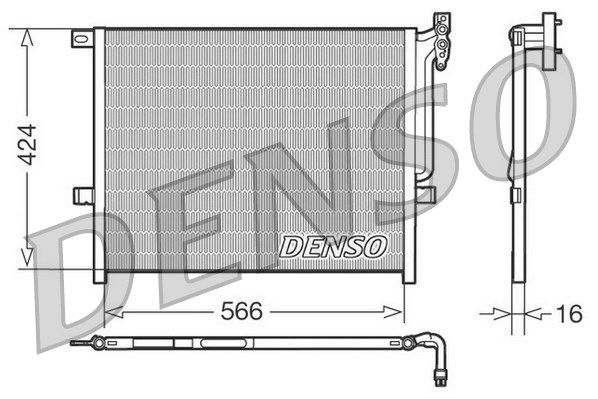 DENSO kondensatorius, oro kondicionierius DCN05004