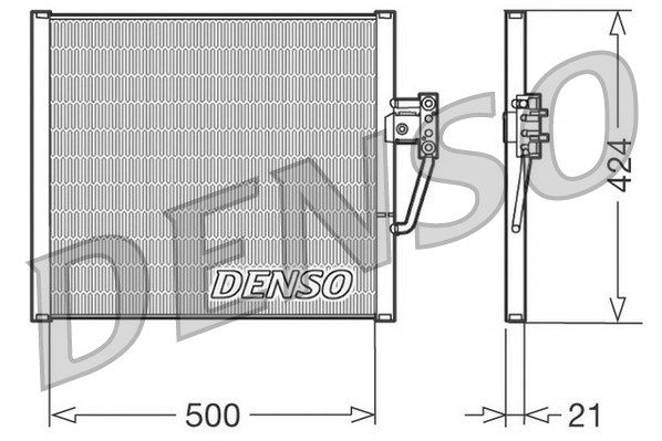 DENSO kondensatorius, oro kondicionierius DCN05005