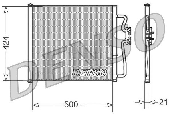 DENSO Конденсатор, кондиционер DCN05007