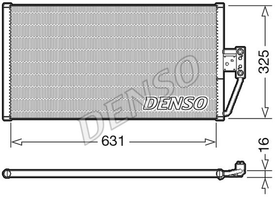 DENSO Конденсатор, кондиционер DCN05021