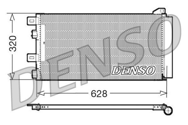 DENSO Конденсатор, кондиционер DCN05101