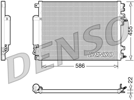 DENSO Конденсатор, кондиционер DCN06001