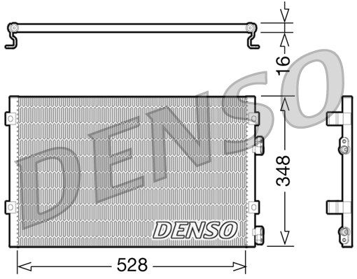 DENSO kondensatorius, oro kondicionierius DCN06004