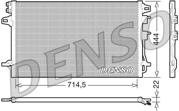 DENSO kondensatorius, oro kondicionierius DCN06005