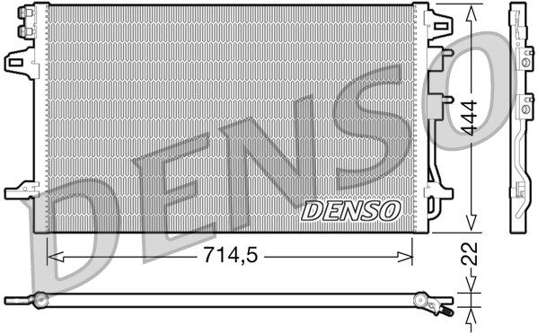 DENSO Конденсатор, кондиционер DCN06005