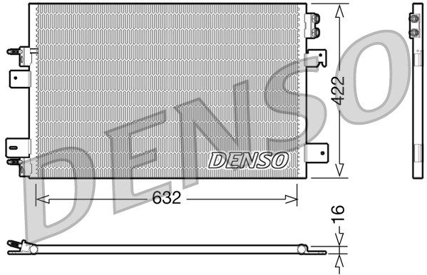 DENSO kondensatorius, oro kondicionierius DCN06007