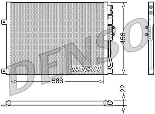 DENSO kondensatorius, oro kondicionierius DCN06009