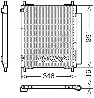 DENSO kondensatorius, oro kondicionierius DCN07003