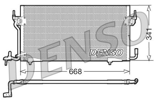 DENSO kondensatorius, oro kondicionierius DCN07060