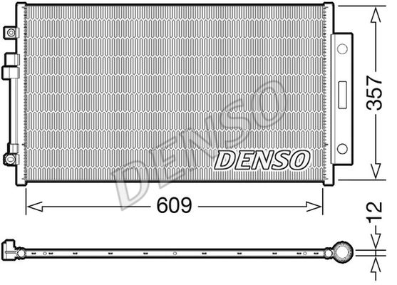 DENSO Конденсатор, кондиционер DCN09004