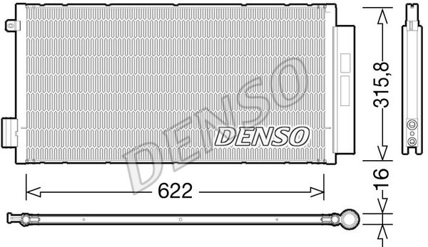 DENSO Конденсатор, кондиционер DCN09044