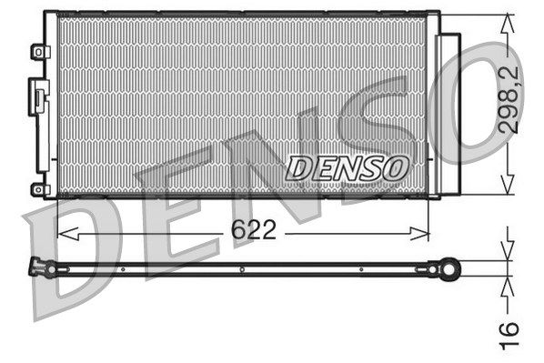 DENSO kondensatorius, oro kondicionierius DCN09046